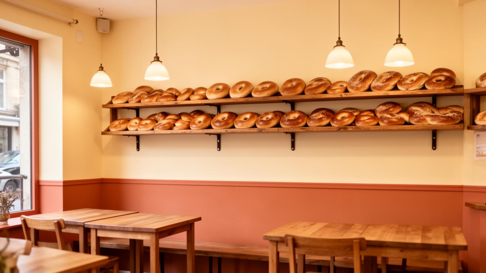 Inside Iris Bagel & Coffee House